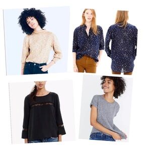 Madewell top lady bundle - shirt - sweater - t-shirt in size XS